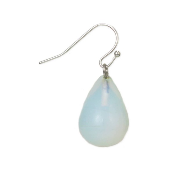 Just a Drop Opal Stone Teardrop Earrings - Picture 2 of 2
